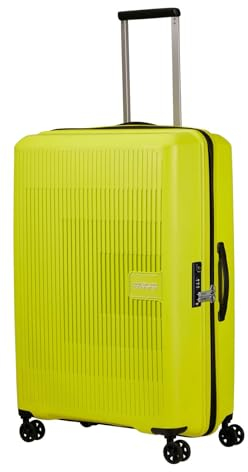 American Tourister Aerostep - Spinner L, Erweiterbarer Koffer, 77 cm, 101.5/109 L, Grün (Light Lime)