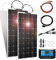 USEBEM 400W 600W 800W 1200W Kit De Panneau Solaire Flexible,Kit De Panneau Solaire,ContrôLeur De Chargeur De Batterie Solaire 18V 40A, pour Maison,Camping-Car,Caravane,Bateau Marin,2X300W