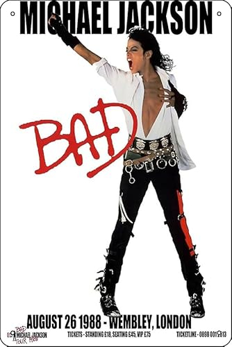 Bad Jackson Poster, Metall-Blechschild, 30,5 x 20,3 cm, lustiges Männerhöhle, Zuhause, Büro, Bar, Dekoration