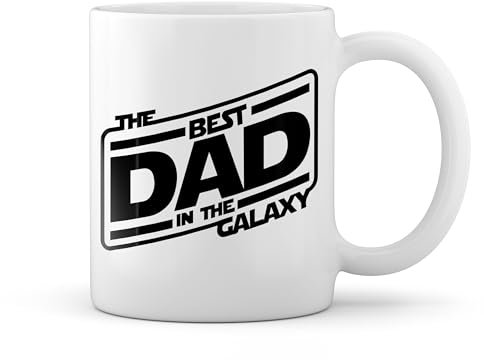 Best Dad in The Galaxy New Trend Fun Lustig White Coffee Mug