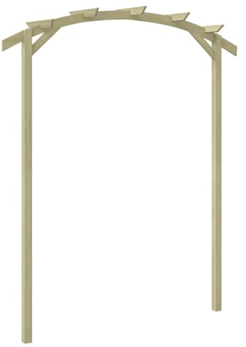 Camerina Gartenpergola Imprägniertes Kiefernholz 180×210×40 cm TerrassenüBerdachung Freistehend Auto-Pergola Grillpavillon Holz
