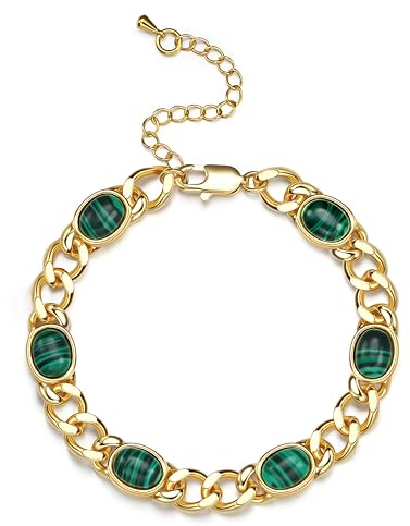 CASSIECA Gold Armband für Damen - 18 Karat Vergoldete Freundschafts Armbänder Kubanische (Cubana) - Schmuck Geschenk für Freundin, Partner oder Schwester