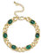 CASSIECA Bracelet en Or Plaqué 18 Carats pour Femme - Bracelets Tendance Réglables Trombone Cubain - Chaîne à Maillons - Bijoux en Or - Bracelets Superposés Délicats - Cadeau