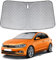 Parasol para Parabrisas Reemplazo para VW Polo 2017-2024, Plegable Parasol para Parabrisas de Coche, Parasol para Parabrisas Delantero para Bloquear El 104% de Los Rayos UV