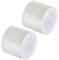 Beebeecraft 2 Rotolo 100M Corda Elastica Piatta di Cristallo 0.8mm Cordoncino Elastico Bianco Cordoncino di Perline Filo di Cristallo per Braccialetti e Creazione di Gioielli
