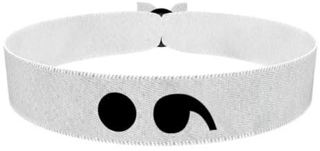Semikolon Stoffarmband - Handgemacht - Mental Health Armband Unisex - Stark sein - Wasserfest & Verstellbar - Freundschaftsarmband für Damen und Herren