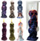 3D Horror-Puppen, Kerzenformen, Halloween, verfluchte Puppe, Silikon-Kerzenformen für die Kerzenherstellung, DIY, Epoxidharz, handgefertigte Aromatherapie, Kerzenputz, Ornamente (Totenkopf Groß)