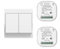HYHIOTS RF433 - Set di luci radio, interruttore della luce radio, senza batteria, controllo vocale, interruttore di sicurezza radio e controller ricevitore, compatibile con Alexa Google Home, Smart