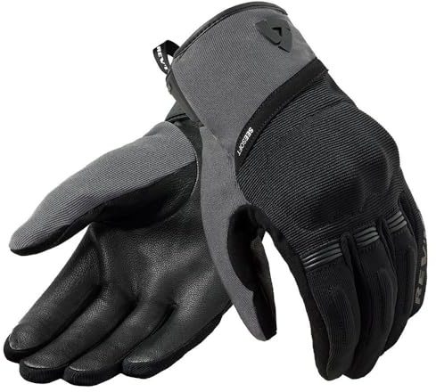 Revit Mosca H2O 2 wasserdichte Motorrad Handschuhe, schwarz/grau, XL | Helmvisier