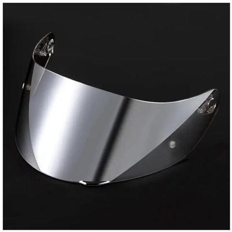 EVURU Helmlinsen-Visier-Ersatz Für AGV K5 K5S K5-S K3SV K1 K1S Motorrad Helm Visier Objektiv Schild Brille Volle Gesicht Pin Accesorios para Moto Casque(Clear Silver)
