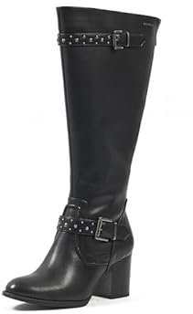 GABYLOU Stivali XL a polpaccio largo - modello Chrystel. Nero24. 42