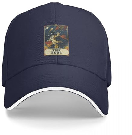 AIETPOIJ Basecap Astronaut Tarot Fool von Tobe Fonseca Baseball Cap Schwarze Sommerhüte Herren Baseball Cap Damen Geschenk