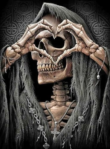 Skull Art-Adult Wooden Puzzle 60000 Piece Unique Shape Beautifully Boxed Fun Challenging Brain Exercise Family Game Gift For Friends, Parents And Grandparents
