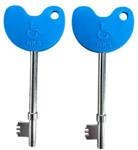 NKS Radar Key Disabled Toilet Bathroom Door Access Braille Easy Turn Pack Opens Over 10,000 Disabled Toilets (1) (2)