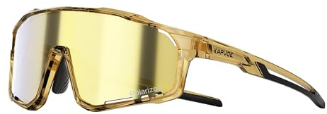 KAPVOE Fahrradbrille Kinder Baseball Brille Schnelle Sportbrille Sonnenbrille Polarisierte Radfahren Softball 6-12 Jahre Alt K9033