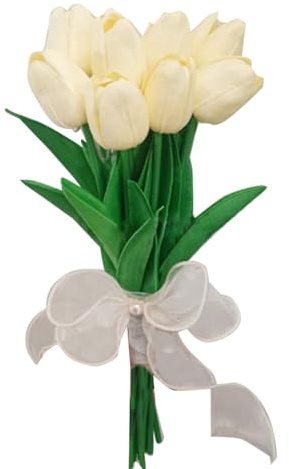 HEEZOU 10 Stück Tulpen künstliche Blume LED Licht Simulation Tulpen Bouquet Lampe Nachttischlampe für Zuhause Hochzeit Party Dekoration