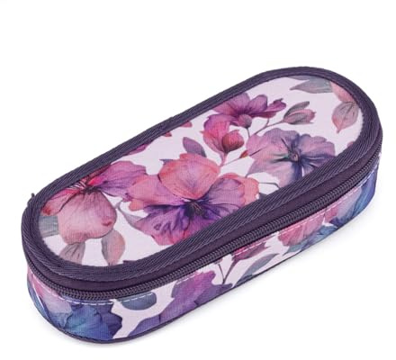TOPGAL ETUI & Federmäppchen – Gepolstertes Federmäppchen für Schüler & Studenten, mit Zwippschluss, Gummischlaufen & Netzfach, 23×10×5cm (ETUE 25028)