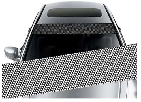 AYBEN Auto Windschutzscheibe Sonnenstrip, für VW T5 T6 Bulli Multivan California Beach Caravelle Auto Tönungsfolie, Auto Frontscheibe Schutz Schatten Aufkleber,C