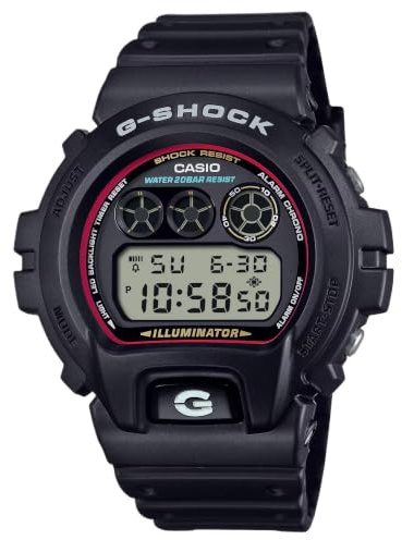 Casio G-Shock 6900 Series Illuminator (50mm) Black Dial/Black Resin Band DW-6900RL-1ER