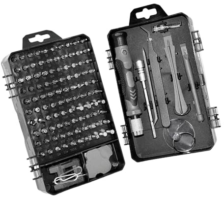 Industrial 114ps Repair Set with Antislip Grip Suitable for Smartphones Watches Laptop Electronics Maintenance