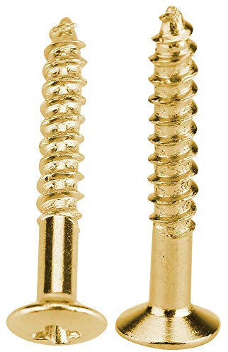 ZASCHMOY 40 PCs Gitarre Humbucker Pickup -Schrauben Set Kit Ring Ring Surround -Montageschrauben Silber für Elektroguitarren Doppelspule Installation (GOLD)