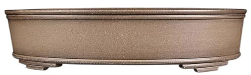 GUHPZA Blumentopf, Pflanzentöpfe, Lila Ton, Blumentopf, 45,7 cm, Handgefertigt, Ovale Blumentöpfe, Kiefern- Und Zypressen-Pflanztöpfe, Pflanztöpfe