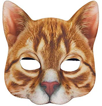 YUSHWENPTY Halloween Masken, Cosplay Katzenmaske, Cat Maske Damen für Halloween Katzenkostüm Accessoires, Masquerade, Karneval