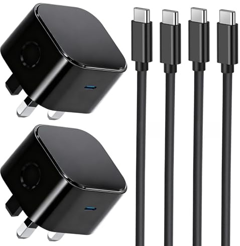 Samsung Fast Charger, 2Pack Samsung USB C Charging Cable 1M and USBC Plug 25W Charge Type C for Galaxy S25 S24 S23 S22 S21 S20 A26 A25 A22 A23 A24 A36 A56 A55 A54 A53 A35 A34 A33 A32 A50 A52 A17 A16