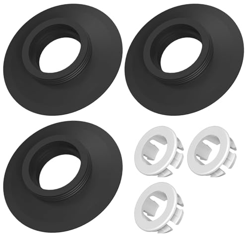 PEAPIN 3Pack Ideal Standard Flush Valve Seal, Black
