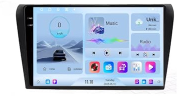 Radio para coche Android 15 de 9 pulgadas y 2 DIN para Mazda 3 bk maxx axel 2004-2009 Carplay/Android Auto/GPS/BT5.0/ FM/RDS/cámara trasera/SWC/WIFI/4G(N5 8+256G)