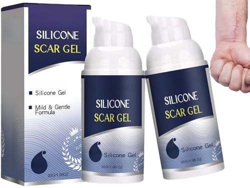 Silikon Narbengel,2pcs Narbe Gel,Narbencreme,Narbenreparaturgel,Narbensalbe Nach,Narbenpflege,Narbensalbe,Erwachsene Narbengel,Narben Gel,Fur Hydratisierende für Narben