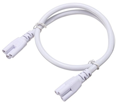 MASUNN 0,5/1/2M T5 T8 Stecker Kabelschnur Draht Für Integrierte LED Leuchtstoffröhre Glühbirne-50cm