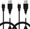 TPFOON Lot de 2 câbles de charge et de synchronisation pour manette PS3 - 3 m - Mini câble USB de charge et de lecture pour manette sans fil PS Move/PS3/PS3 Slim