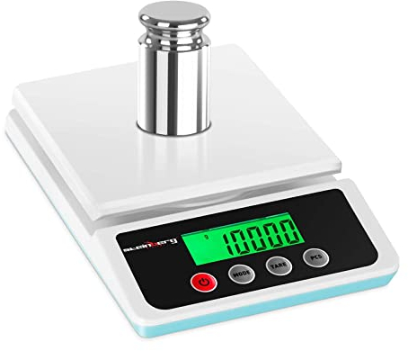 Steinberg Balance De Table Digitale Cuisine Précision Pèse-Lettres Laboratoire SBS-LW-1000 (Non Homologuée, 5 g - 10 kg, ±1 g, Ø 10 cm)