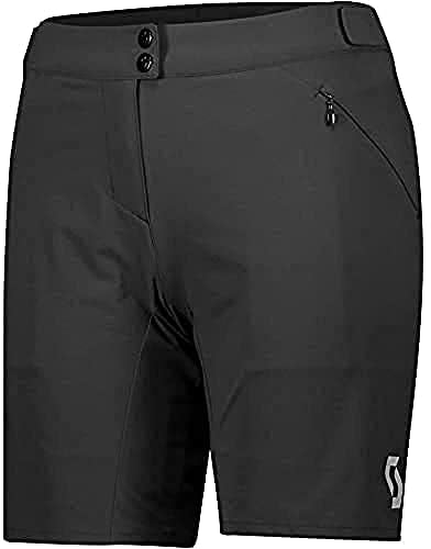 Scott W Endurance Long-Sleeve/fit W/pad Shorts Schwarz - Lockere gepolsterte Damen Mountainbike Shorts, Größe M - Farbe