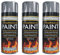 Heat Resistant Paint, 3x300 ML Hi-Temperature Silver Matt Stove Paint, Kitchen Worktop Spray Paint For Wood Burners, Bbq's, Stoves, Heat Resistant Up to 600 Degree Celsius Stove Paint by Paint Factory