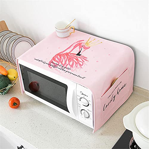 Accessori Copri Microonde Forno Stoffa Cucina Frigorifero Tovaglia da Esterno Lino Rettangolare Cotone Antimacchia fenicottero rosa 35 X 95cm