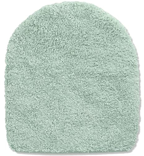 Casatessile WC-Achsabdeckung 40X45 cm Soft Velvet Weicher Achsenabdeckung, Sitzbezug Wasser, Toilettensitz - Verde SALVIA
