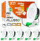 ALUSSO LED Einbaustrahler 230V Dimmbar 8W IP65 LED Spots Flach Warmweiß Neutralweiß Kaltweiß Einbauleuchten Deckenspots Einbauspots Deckenstrahler für Badezimmer Küche, Weiss, 6er Set