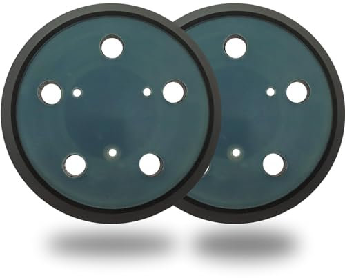 2 Pack 5-Inch 5Hole Hook and Loop Replacement Sander Pad for Porter Cable Model 333 333VS Random Orbit Sanders…