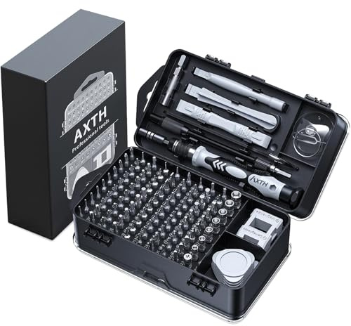 [2023 Upgraded] AXTH 115 in 1 [Militärqualität] Präzisions-Schraubendreher-Set, professionelles magnetisches Reparaturwerkzeug-Set für Telefon, Computer, Uhr, Laptop, Xbox, Brille, Elektronik