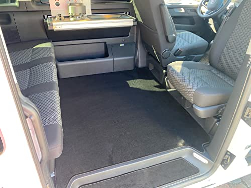 autix Gastraum Teppich Fußmatte Luxus Velour passend für VW T6 T6.1 California Beach Camper