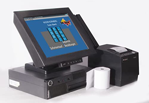 12 Kassensystem für Einzelhandel & Imbiss - Kasse für Döner-Laden, Kiosk mit Touchscreen und Bondrucker – BlitzKasse Handel LITE – ohne ABO – TSE-konform