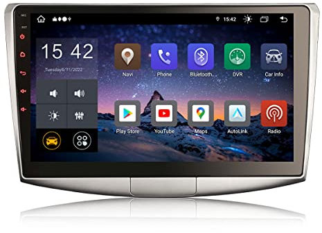 Erisin 10,1 Zoll 8-Kern 4GB+64GB Android 14 Autoradio Bluetooth GPS Navi Für VW Passat CC Passat B6 Passat B7 Unterstützt Wireless CarPlay Android Auto DSP WiFi DAB+ RDS OBD2 USB DVB-T2 Canbus SWC