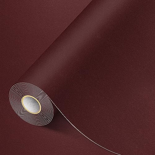 MICTER Leder Selbstklebend 30 X 300 cm, PU Kunstleder Glatt, Reparatur Set für Möbel, Sofa, Autositze, Taschen, Renovierung (Rotbraun)
