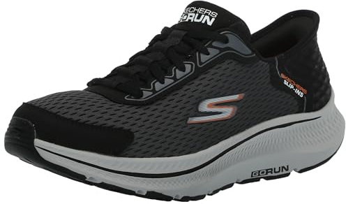 Skechers Zapatillas sin Cordones Go Run Consistent 2.0 Empower para Hombre, Negro/Carbón, 42.5 EU