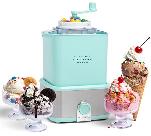 Nostalgia - Elektrische Eismaschine mit Süßigkeiten-Zerkleinerer