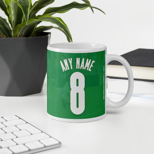 Sportees Personalised Ireland Style Mug Football Gift Coffee Tea Cup Birthday Fathers Day Kids Women Men Kids Irish Supporter Mug 11oz Mug #91194