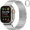 Anlinser Compatible con Correa Apple Watch Ultra 2 Ultra 49mm, Pulseras de Repuesto de Metal Magnético Compatible con Apple Watch Ultra 2 Ultra 49mm, Plata