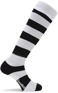 Sondico Mens Football Socks Plus Size Black/White 12-14